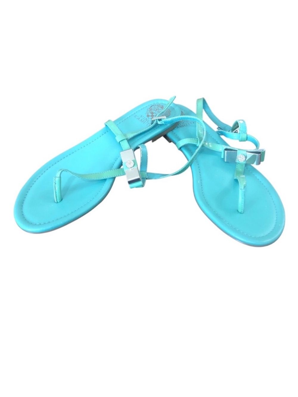 VINCE CAMUTO Elegant Turquoise Malinda Sandals size 9.5 summertime dressy lovely